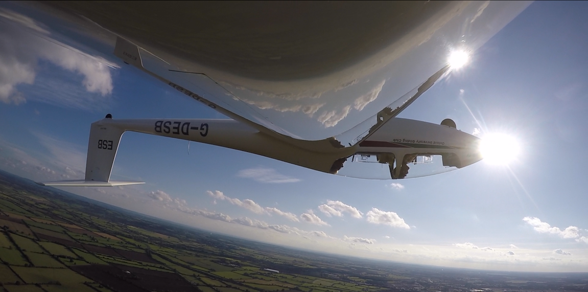 Glider on grass